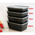 Tres compartimentos Rectangular Microondas / Take Awy / Fast Food Container